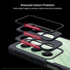 Case For Xiaomi Redmi Note 15 5G Clear Back Cover Case with Rugged Black TPU Bumper- Black/Clear