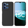 Silicone Case for Xiaomi Redmi 15C 5G| Full Body Silky Soft Touch Shockproof Cover Black