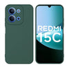 Silicone Case for Xiaomi Redmi 15C 5G| Full Body Silky Soft Touch Shockproof Cover Green
