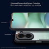 Case For Xiaomi Redmi A5 Clear Back Cover Case with Rugged Black TPU Bumper- Black/Clear