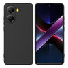 Silicone Case for Xiaomi Poco X7 Pro | Full Body Silky Soft Touch Shockproof Cover Black