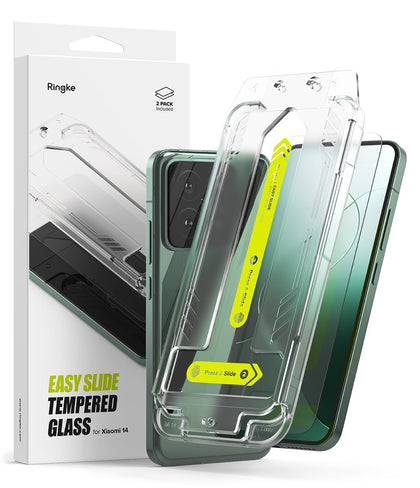 Xiaomi 14 Screen Protector | Tempered Glass [Easy Slide]- 2 Pack