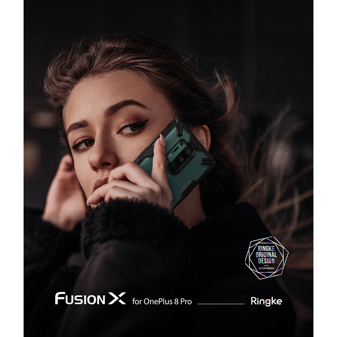 OnePlus 8 Pro Ringke Fusion X Case Green