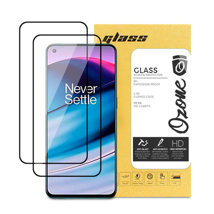 OnePlus Nord CE 5G Screen Protector | Tempered Glass Protector | Black |Pack of 2