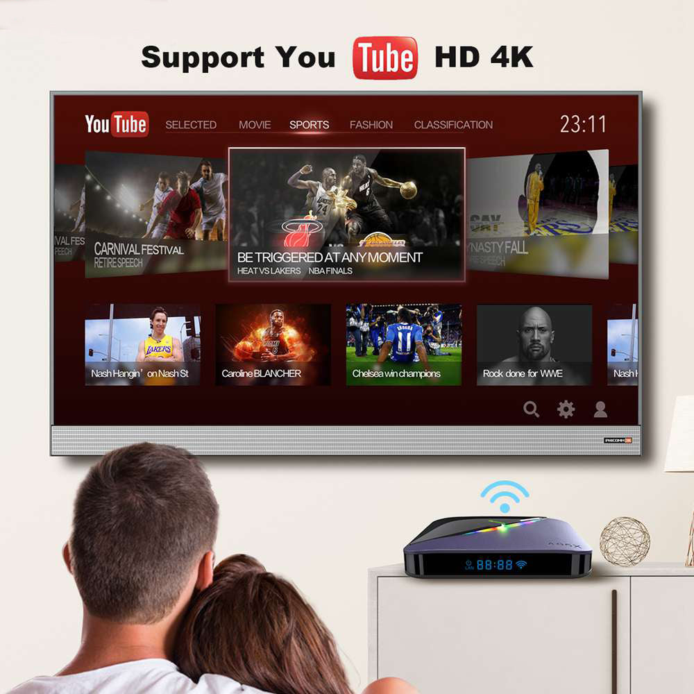 A95X F3 Android TV Box Amlogic S905X3 [2GB RAM 16GB ROM] with 5G Support WIFI Bluetooth Full HD 4K TV Box 8K UHD Resolution Android TV Box