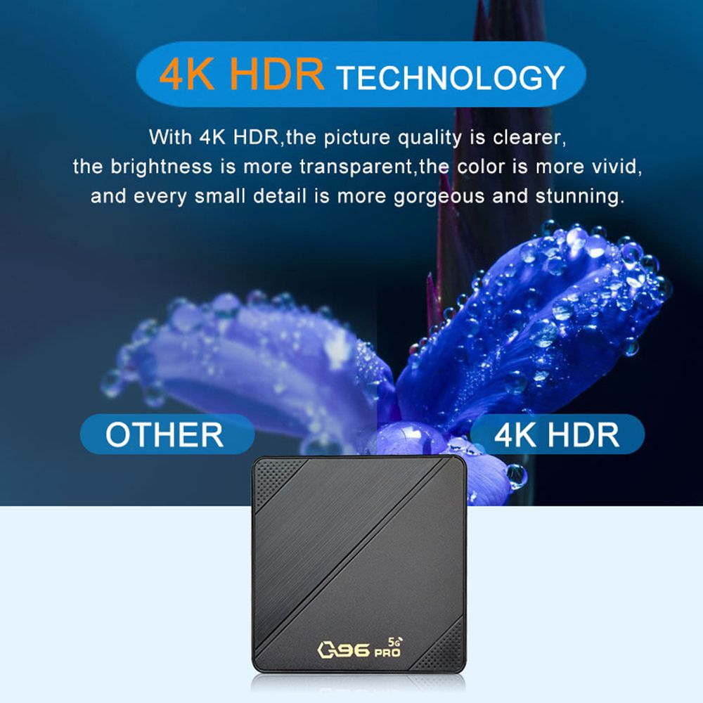 Q96 Pro Mini Smart Android 11.1 |TV Box Set Top Box With LAN, HD, AV Ports |Black