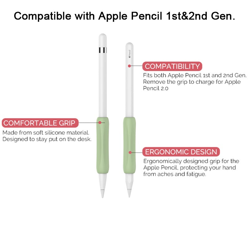 Apple Pencil 2nd Generation Silicone Grip Holder |  Black & Dark Blue