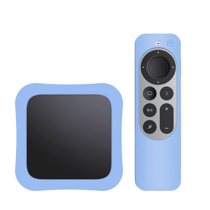 Apple TV 2021 Silicone Remote Sleeves  2nd Generation  + TV Box Case Skin |  Blue