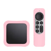 Apple TV 2021 Silicone Remote Sleeves  2nd Generation  + TV Box Case Skin |  Light Pink