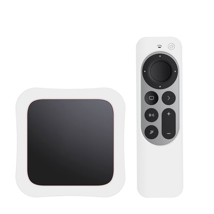 Apple TV 2021 Silicone Remote Sleeves  2nd Generation  + TV Box Case Skin |  White