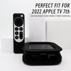 Silicone Case for 2022 Apple TV 4K Wi-Fi TV Box Remote Cover- Black