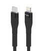 Fast Charging Pastel Cable | USB Type C to Lightning | Black  1.2m