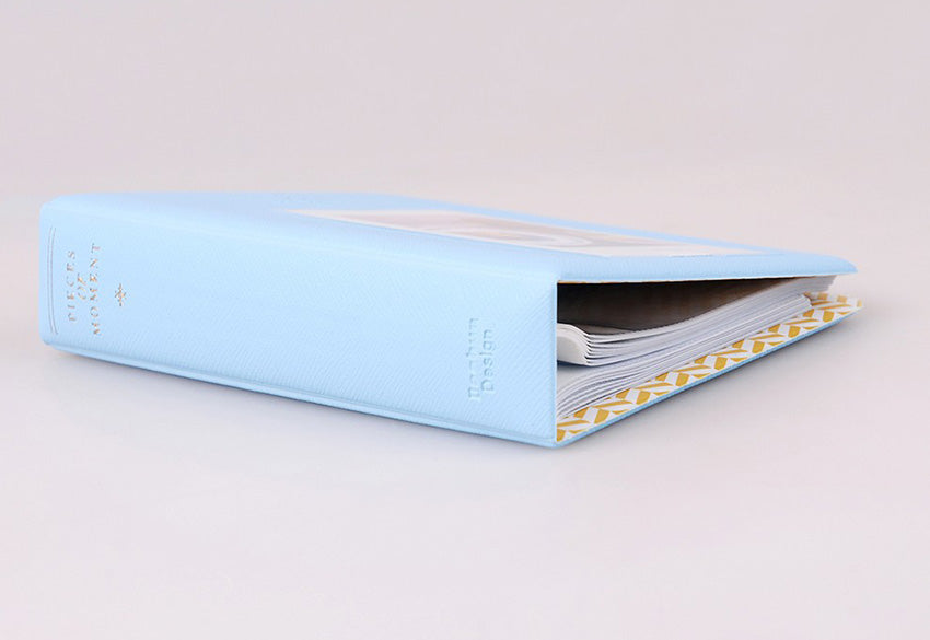 Pieces Of Moment Mini Book Album Instax Mini 7s 8 25 50s 90 / Instax SP-1/ Polaroid (64 Photos, Blue)