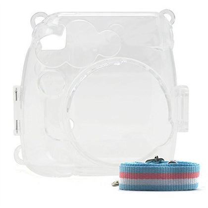 Transparent Crystal Instant Camera Hard Plastic Case For Fujifilm Instax Mini 8/8+ - Clear