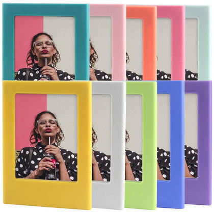 Colorful Magnetic Photo Picture Frame for Fujifilm Instax Mini 9 8 8+ 70 7s 90 25 26 50s Films, Share SP-1 SP-2 Mobile Printer Film (10 Colors)