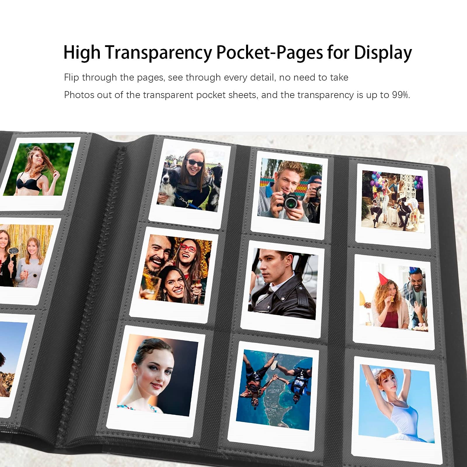 432 Pockets Photo Album for Fujifilm Instax Mini Camera| Fujifilm Instax Mini 11 9 Evo 90 70 40 8 7 LiPlay Instant Camera |  White