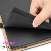 80 Pages Memory Books DIY Craft Photo Albums Scrapbook Cover Kraft Album For Wedding Anniversary Gifts Memory Books - Black