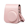Case for Fujifilm Instax Mini 11 Case PU Leather Instant Camera Cover with Adjustable Strap Blush Pink