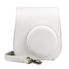 Case for Fujifilm Instax Mini 11 Case PU Leather Instant Camera Cover with Adjustable Strap White