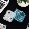 Transparent Hard Camera Case for Fujifilm Instax Mini 11 Instant Camera Cover with Adjustable Strap Glitter Blue
