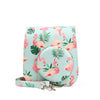 Case for Fujifilm Instax Mini 11 Case PU Leather Instant Camera Cover with Adjustable Strap Flamingo