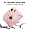 Fujifilm Instax Mini 11 | Silicone Case Instant Camera Cover with Adjustable Strap | Pink