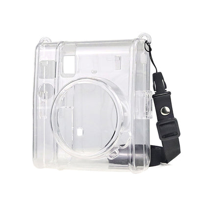 Fujifilm Instax Mini 40 Instant Film Camera Case| Crystal Hard Shell PVC Protective Cover with Adjustable Shoulder Strap-Clear