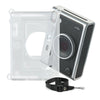 Fujifilm Instax Mini EVO Case | Crystal PVC Instant Camera Hard Carrying Cover with Adjustable Shoulder Strap|Clear