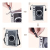 Fujifilm Instax Mini EVO Case | Crystal PVC Instant Camera Hard Carrying Cover with Adjustable Shoulder Strap|Clear