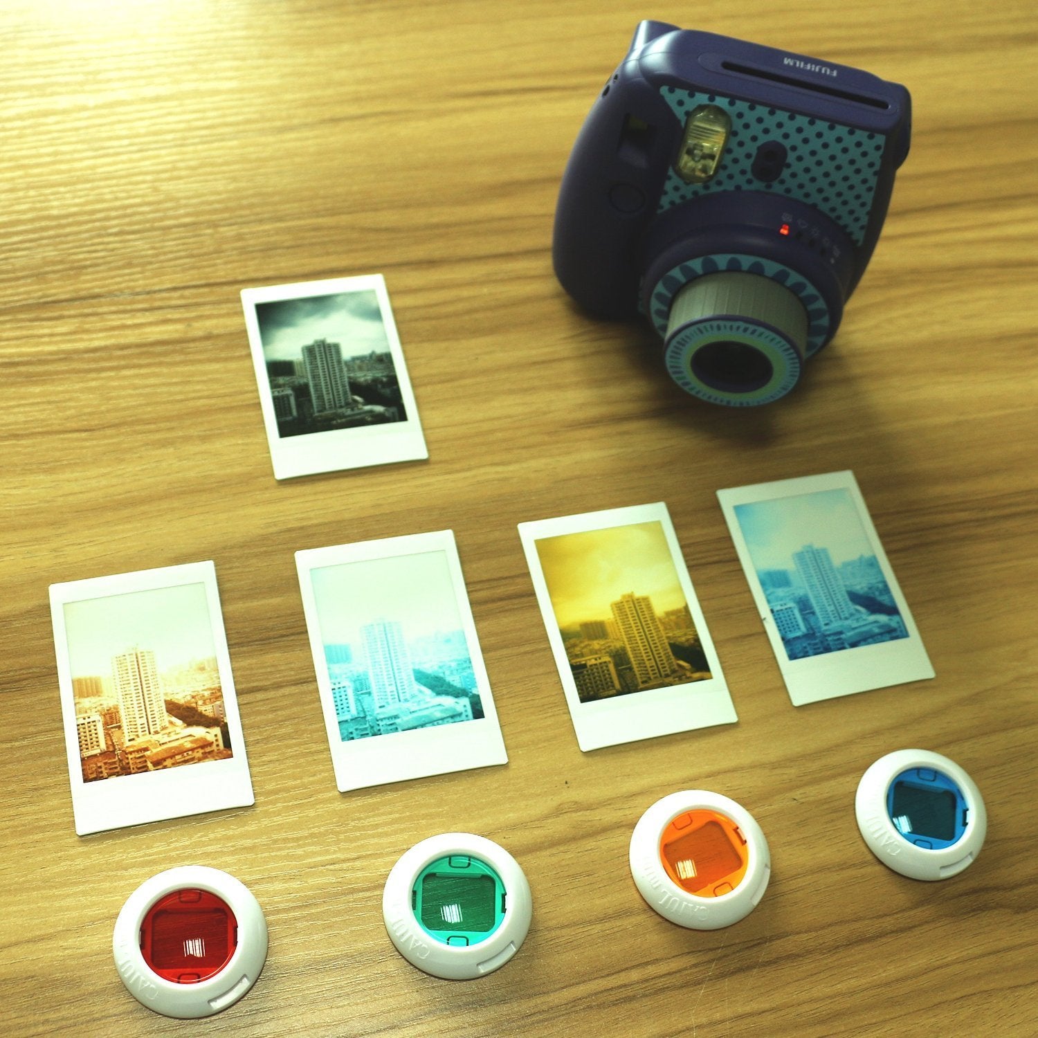 7 in 1 Accessories Set for Fujifilm Mini 8 Camera (Camera case, Selfie lens and more) - Blue