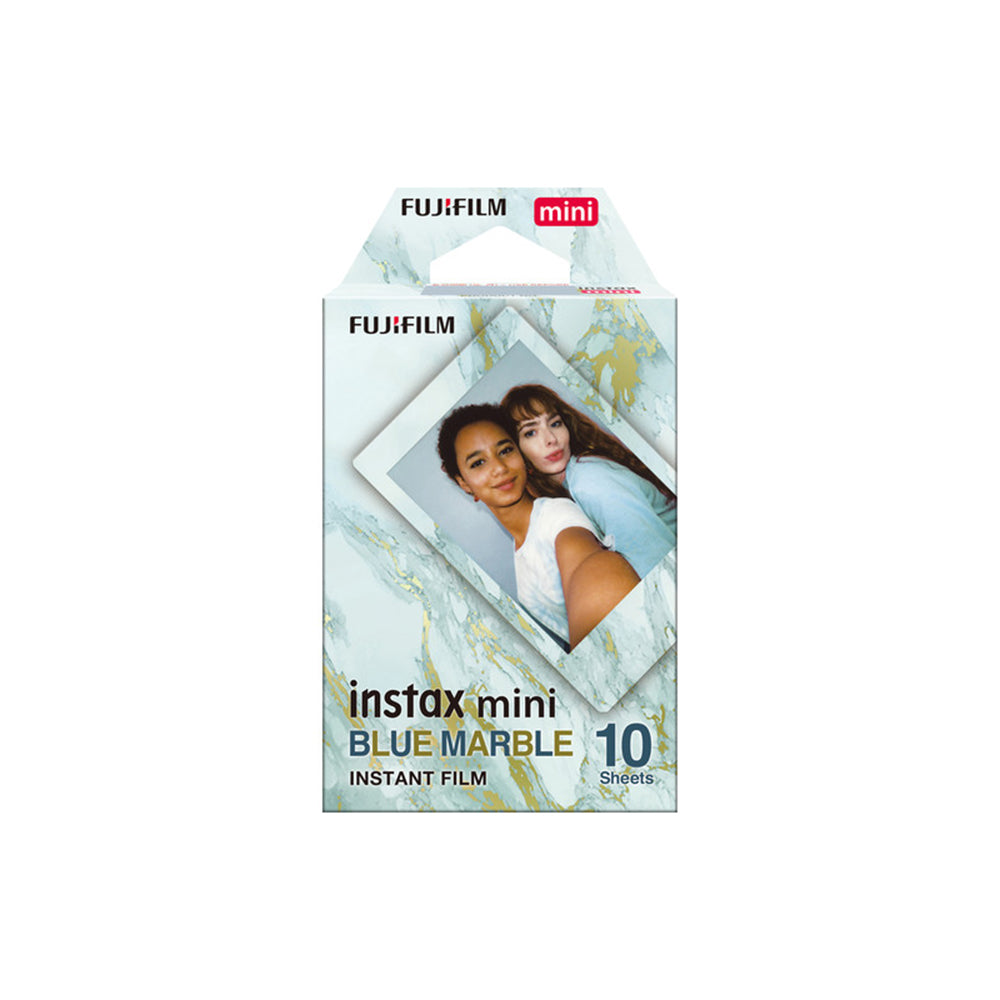 Fujifilm Instax Mini Instant Film [ 10 Films ] Marble Blue For Instax Mini Series M8 M8+ M9 Instant Camera Series [ 10 Exposures ]