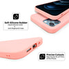 Apple iPhone 12 Mini Case| Classic Liquid Silicone Series| Slim Gel Rubber Full Body Protection Flexible Cover |Pink
