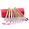 12-Piece Soft Synthetic Hair Makeup Brush Set Multicolour