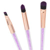 7-Piece Makeup Brush Set With Transparent Handle Multicolour