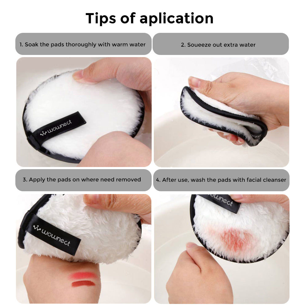 Reusable Sponge Makeup Remover Pad with Headband Cloth Face & Eye Cleansing Round Circle Puff Eco-friendly Washable Makeup Removing Pad