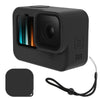Protective Silicone Case for GoPro Hero 10 Black /Hero 9 Black Anti-Fall Silicone Case Protector Cover Black
