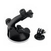 Suction Cup Mount With Adapter For GoPro Hero 7, 6, 4, 5, SJCAM, Yi Black