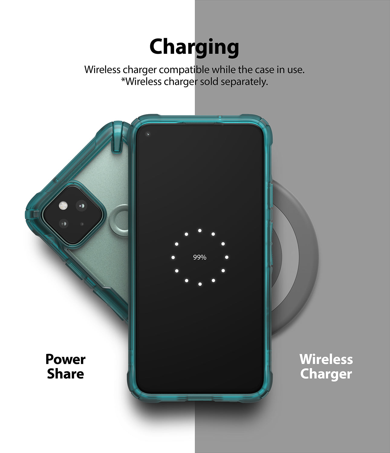 Google Pixel 5 Ringke Fusion X Case Green