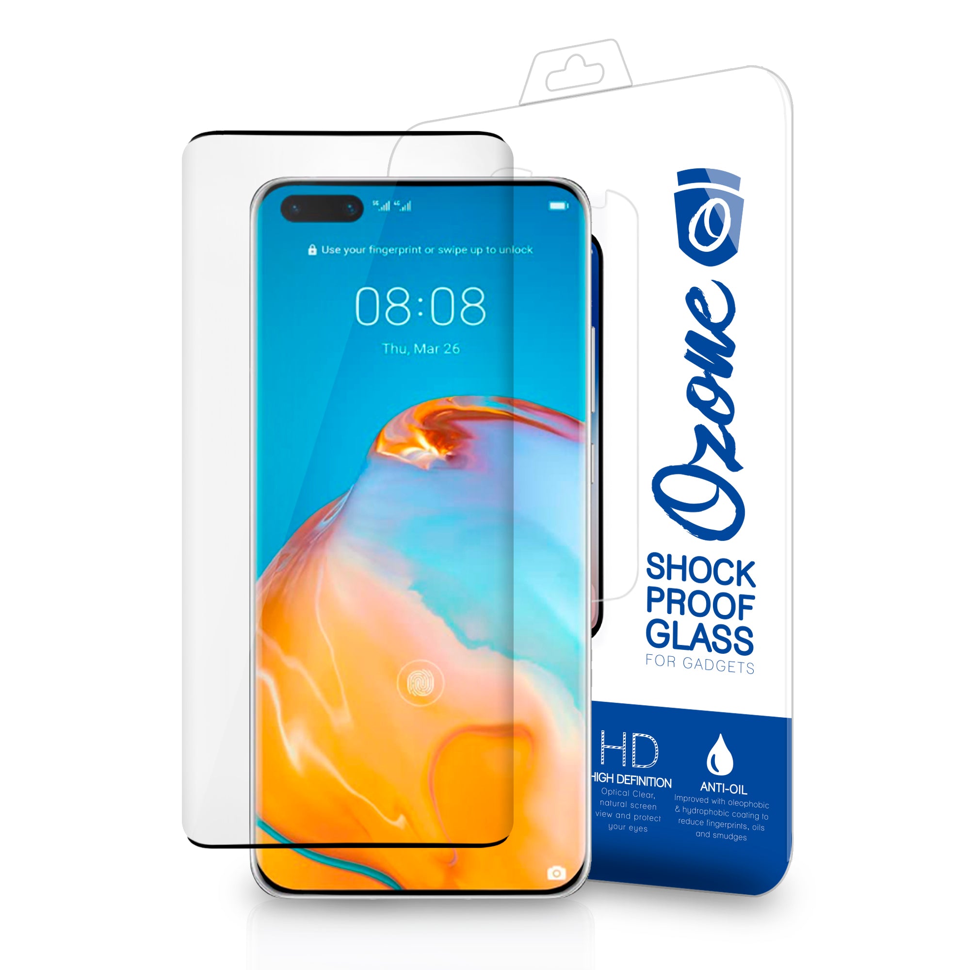 Huawei Mate 40 Pro Screen Protector | Tempered Glass Protector | Black
