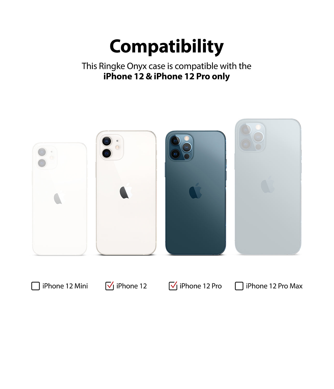 Apple iPhone 12 Pro / Apple iPhone 12 Case Cover| Onyx Series| Dark Grey