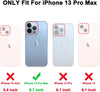 Apple iPhone 13 Pro Max Case+ Air Pods 3rd Generation Case | Marble Shockproof Bumper Stylish Slim Phone Cases | Blue
