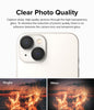 Apple iPhone 14 / 14 Plus Camera Lens Frame Glass  | Black