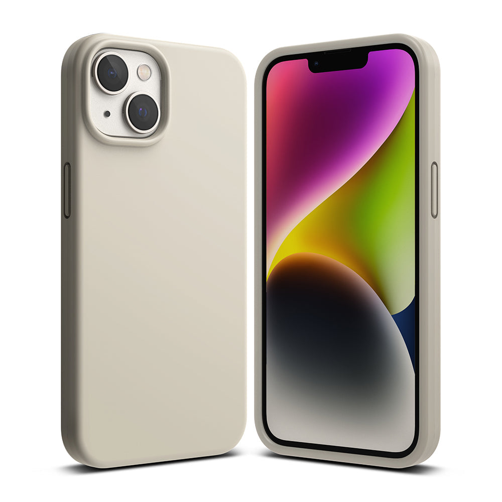 Apple iPhone 14 Case Cover | Silicone Series | Stone