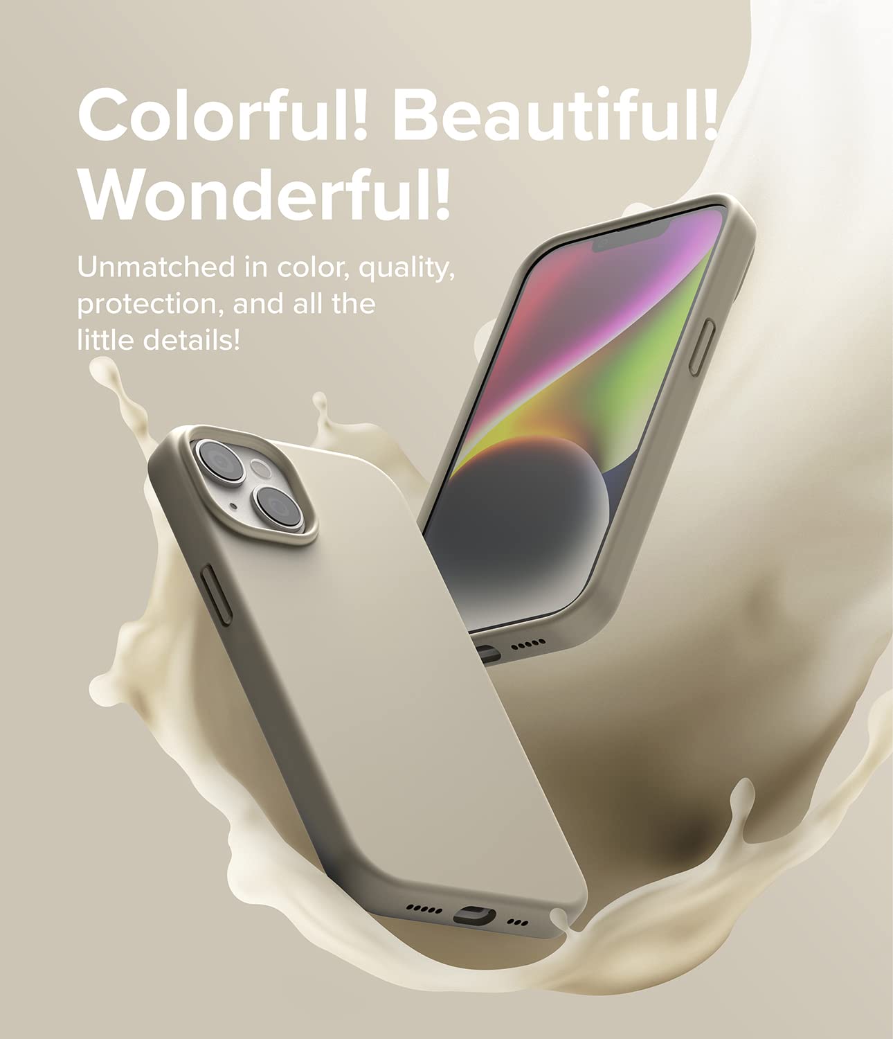 Apple iPhone 14 Case Cover | Silicone Series | Stone