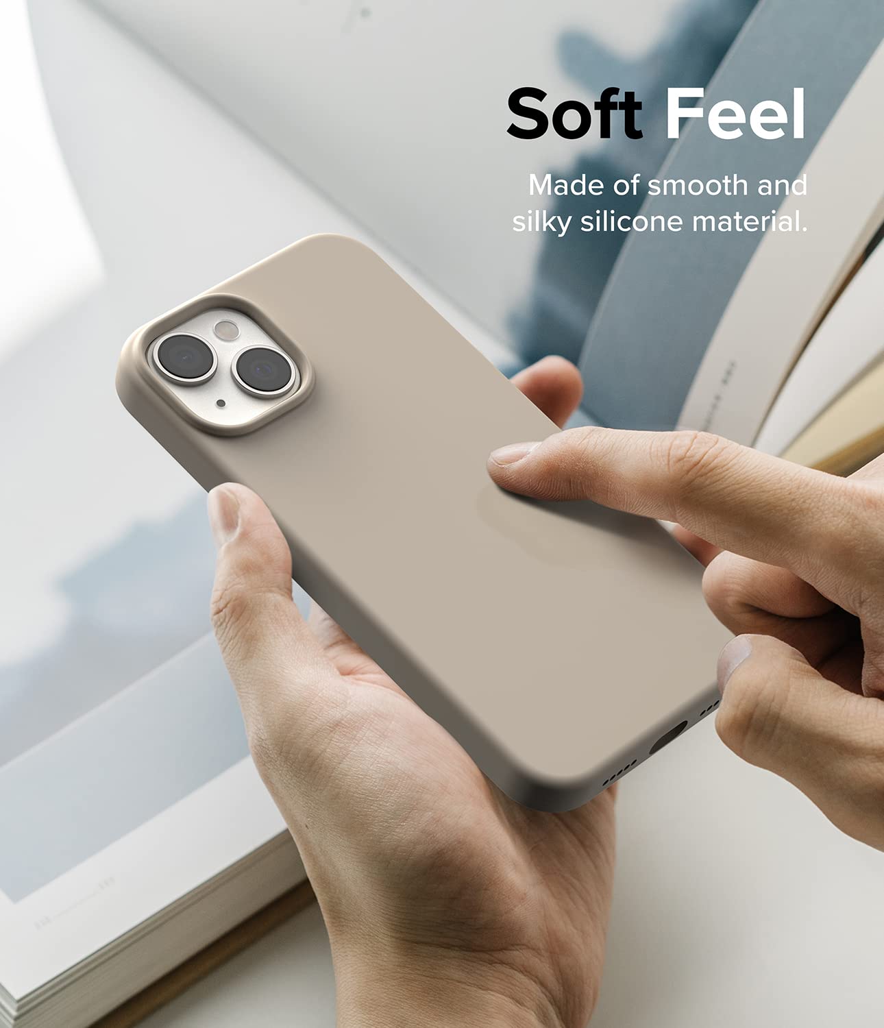 Apple iPhone 14 Case Cover | Silicone Series | Stone