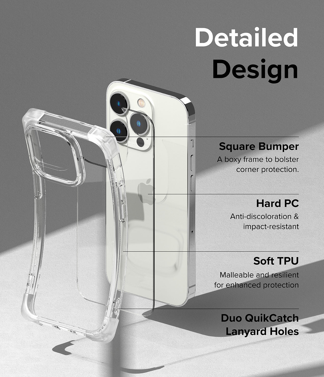 Apple iPhone 14 Pro Case Cover| Fusion Bumper Series| Clear