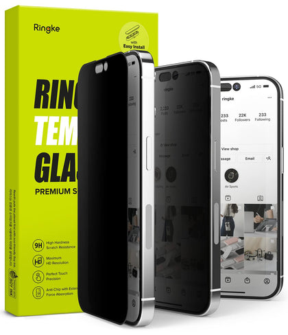 Apple iPhone 14 Pro Screen Protector| Privacy Tempered Glass| With Installation Jig