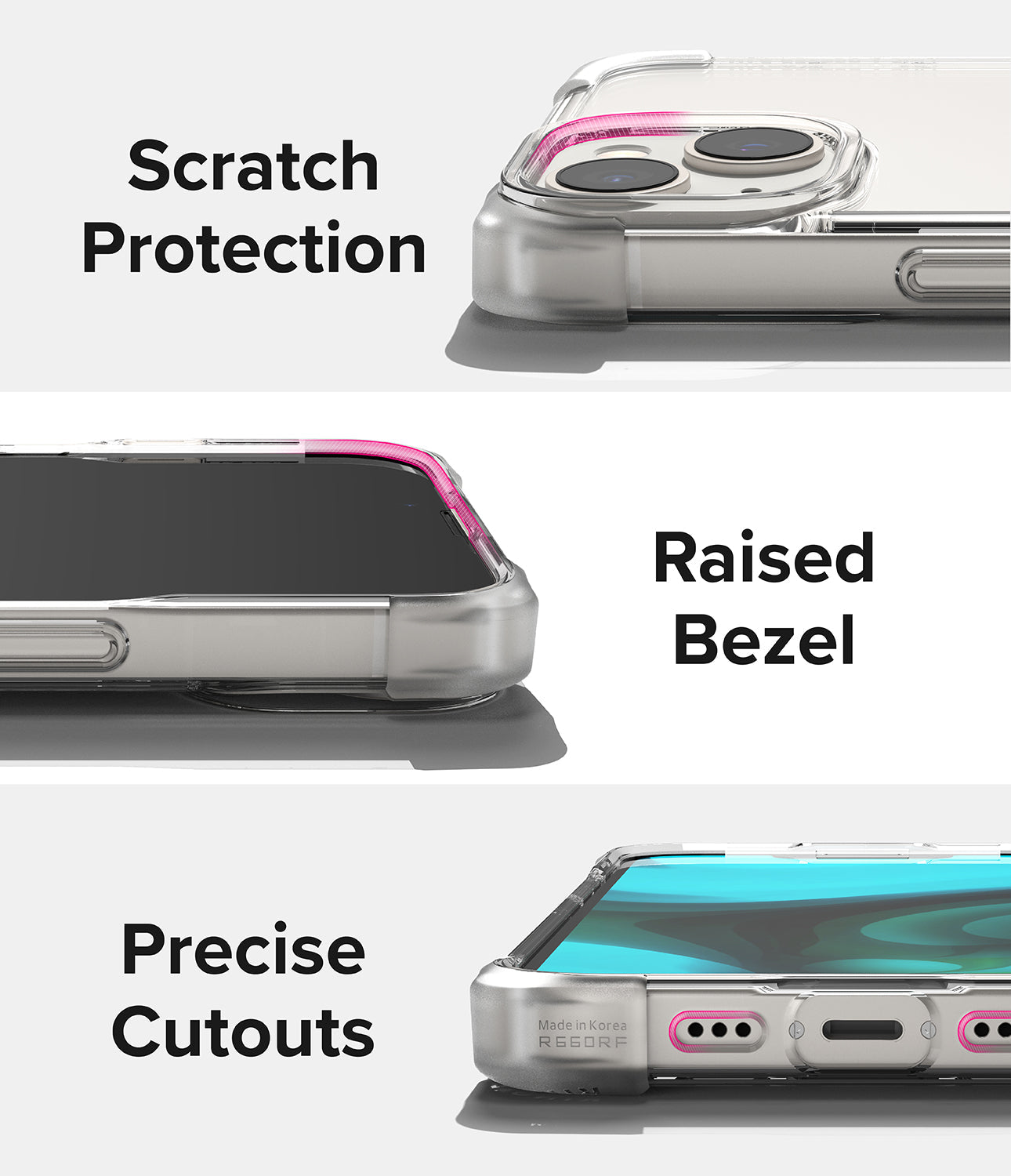Apple iPhone 14 Plus Case Cover| Fusion Bumper Series| Clear