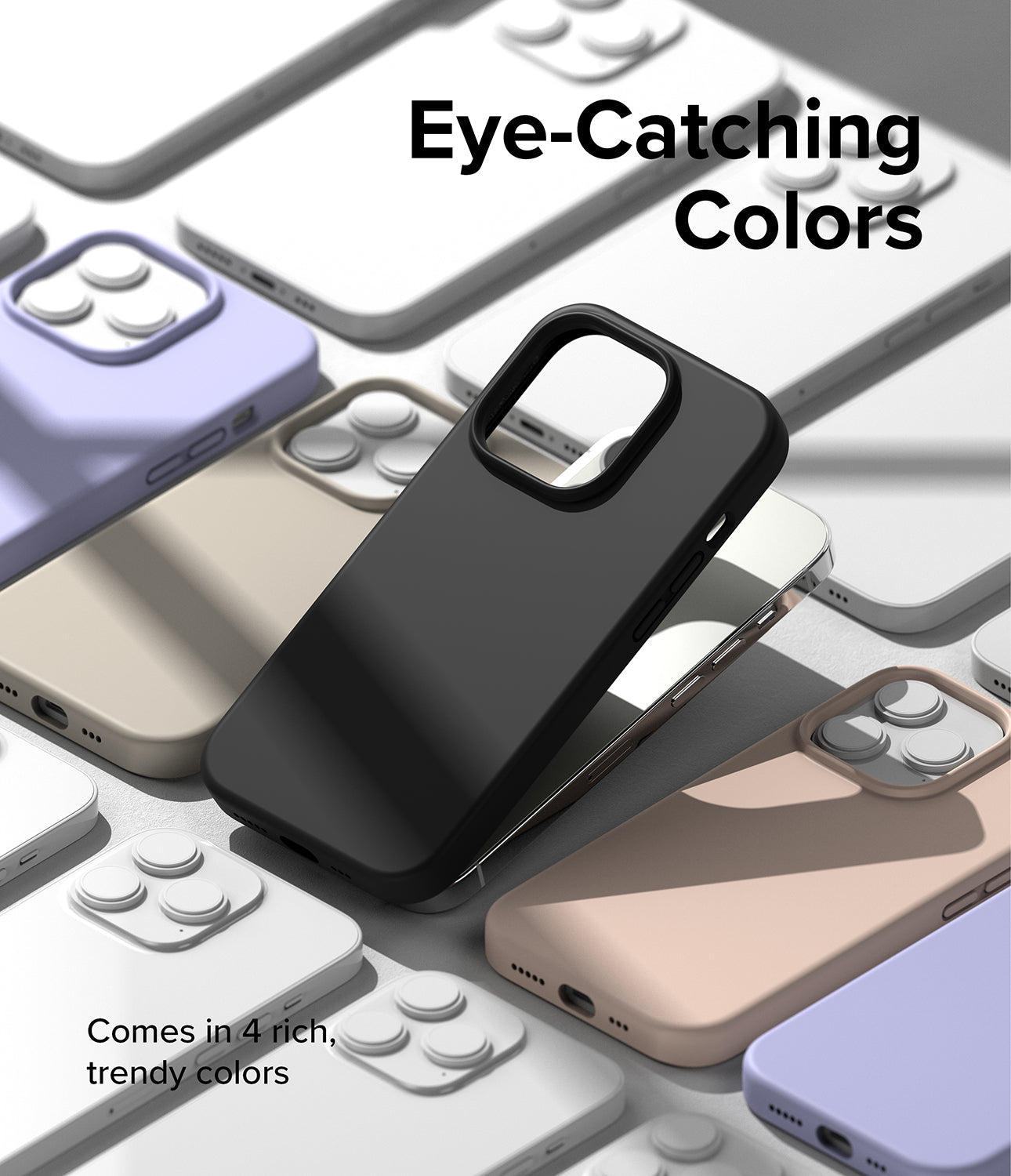 Apple iPhone 14 Pro Max Case Cover| Silicone Series| Black