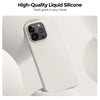 iPhone 15 Pro Case Cover | Liquid Silicone Series | Stone Grey